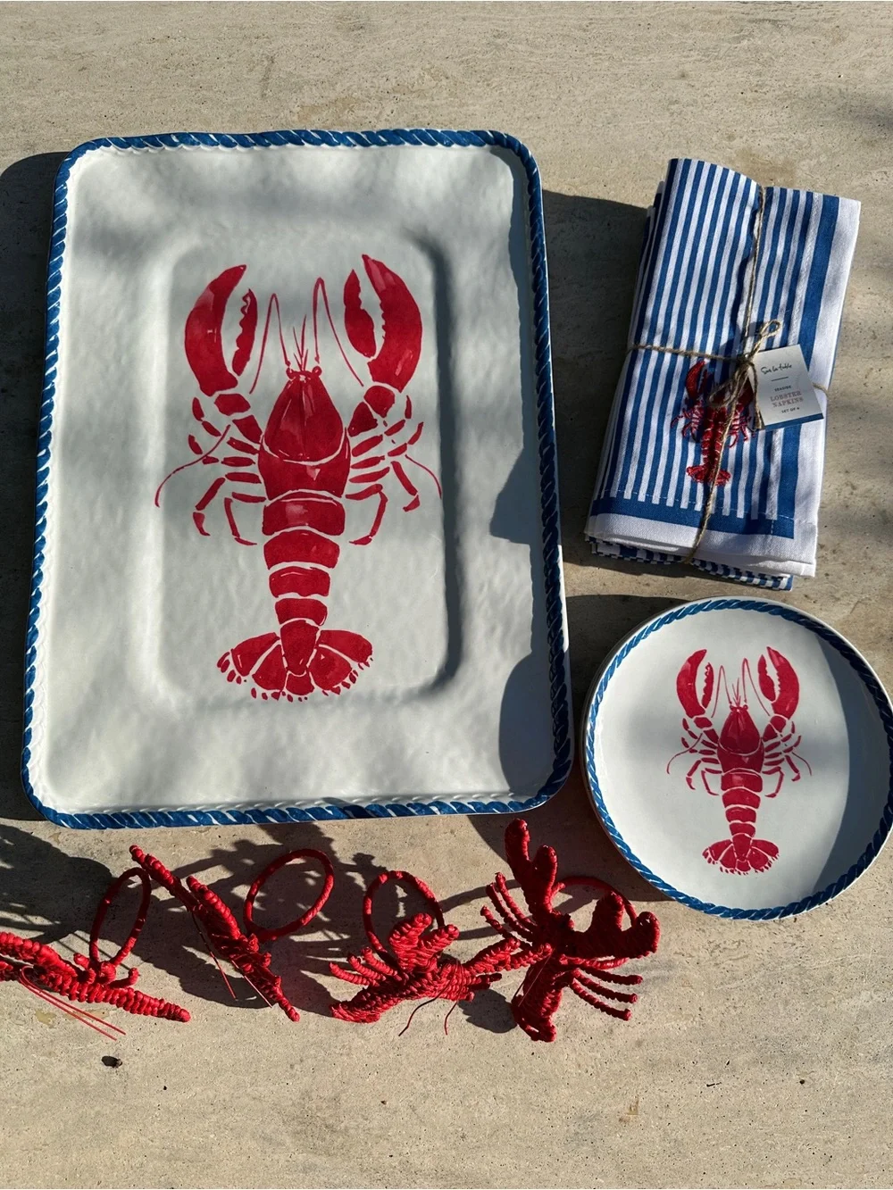 Sur La Table Seaside Dining Collection – Coastal Melamine Tableware